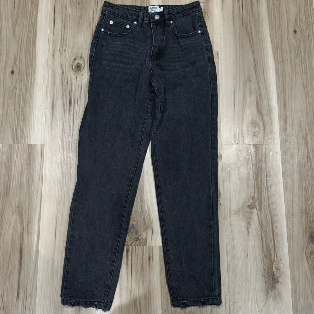 Princess Polly Black Straight Leg Jeans Women’s 0
